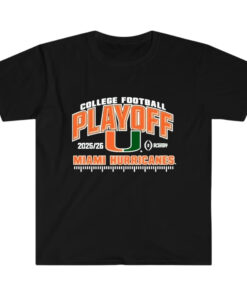 Miami Hurricanes 2025-26 College Football Playoff Touchdown Shirt
