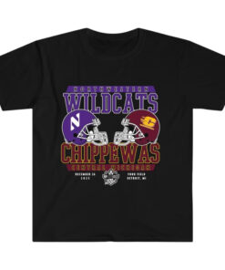 Northwestern Wildcats Vs Central Michigan Chippewas 2025 Shirt