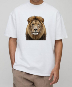 Lion Smoking Cigarette T-Shirts
