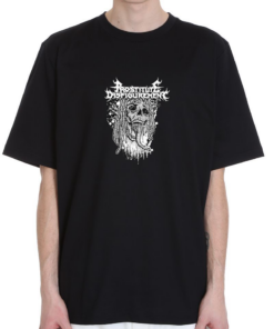 Prostitute Disfigurement Maggot Skull T-shirts