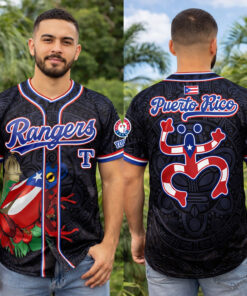 Rangers Puerto Rico Heritage Night Baseball Jersey 2026