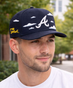 2026 Braves x The Simpsons Clouds Hat