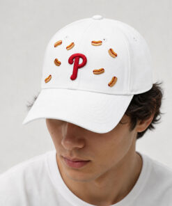 2026 Phillies Hatfield Frank Hot Dog White Hat